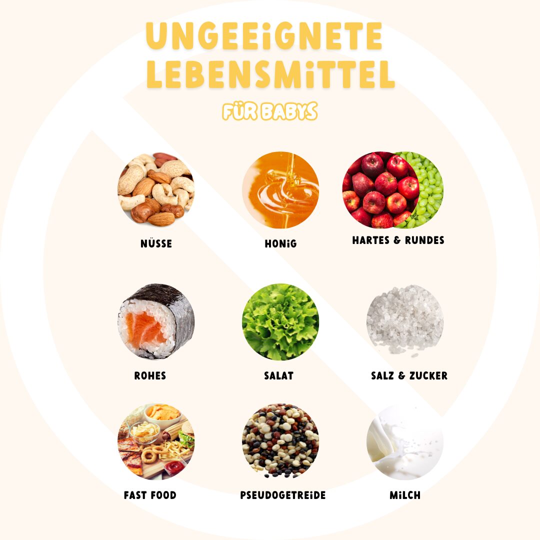 Honig, Zucker, Milch & mehr – Ungeeignete Lebensmittel für Babys